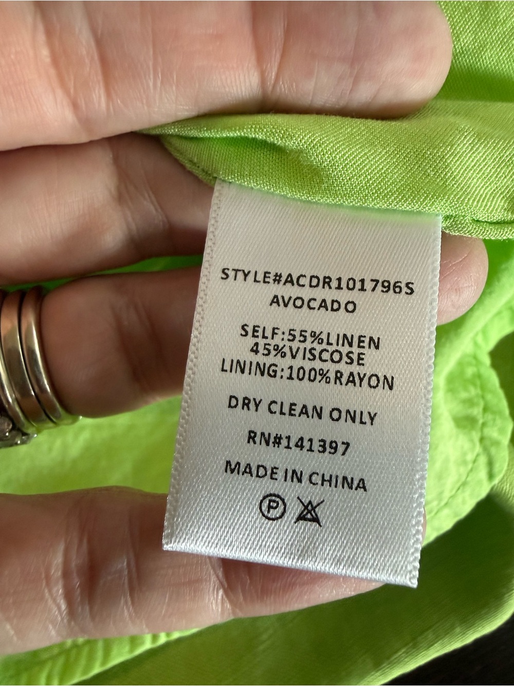 ASTR the Label Revolve Chartreuse Green Linen Blend Y2K Mini Dress Size Small - Picture 8 of 10